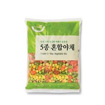 세미원푸드 냉동 5종혼합야채, 1팩, 1kg