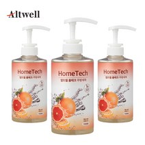 앨트웰 홈테크 주방세제 500ml 3개 엘트웰 식기 과일 세제