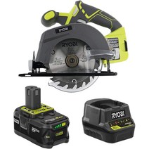 RYOBI 18V 무선 5 30.5cm(12인치) 원형 톱 키트 4Ah 배터리 및 충전기 포함(소매 포장 없음), 한개옵션0