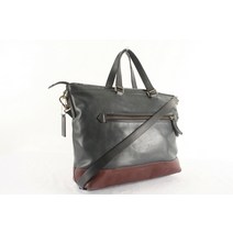 (COACH)코치 가죽 배색 남성 크로스백 블리커 BLEECKER