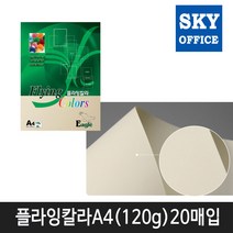 삼원특수지 칼라복사지 플라잉칼라 A4(120g) 20매입 1속, 1개, E-03(상아색)