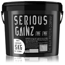 The Bulk Protein Company 더 벌크 프로틴 컴퍼니 시리어스 게인즈 매스 게이너 단백질 화이트 초콜릿 5kg, 1세트