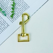 핀쿠션 NEW) 가방고리 리드줄고리 하네스 개고리 끈고리-내경20mm (1개), 골드