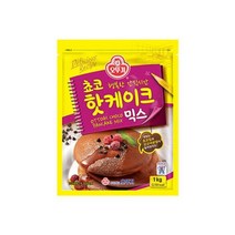 오뚜기 아이들간식 브런치 홈파티 쵸코핫케이크믹스 1KG 영양간식 한끼식사, 22개