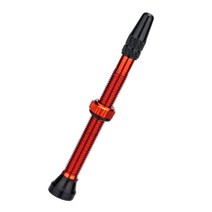 자전거 튜브리스 프레스타 에어 밸브 스템 구리 튜브리스 프레스타 밸브 스템 도로 자전거용 값 캡이 있는, 레드 60mm, 40mm 60mm, 알류미늄