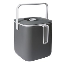 [RAΕ] 히키스 분리형 밀폐형 음식물 쓰레기통 3L 휴지통 형쓰레기통 배수 배수형 채반 수거함 ▷_4Ε470Ea, Εz_그레이