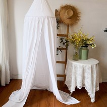 비박 야침 텐트 침대용 모기장 돔 침구 소녀 공주 모기장 침대 캐노피 커튼 룸, 하얀