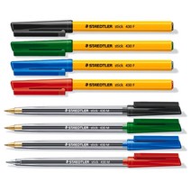 스테들러 430 스텍 볼펜, M 0.7레드