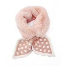 니트 도트 땡땡이 스카프 목도리