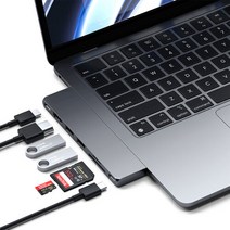 사테치 USB C타입 7in1 맥북 에어 프로 멀티 허브 슬림, 단품