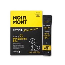 느와르멍 펫닥터 올인원 강아지 고양이 장 유산균 오메가3 종합영양제, 2개