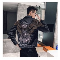 상남자 라이더자켓 할리 록커 남성 청자켓 데님자켓 오토바이 헬멧 바이크자켓 항공점퍼 1A1, XL, B형