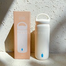 블루보틀텀블러 일본 블루보틀 블루 보틀 스테인리스 스틸 밀봉 보온병 컵(뚜껑 포함) 휴대용 커피 컵, 클래식 블루 병 보온병 컵