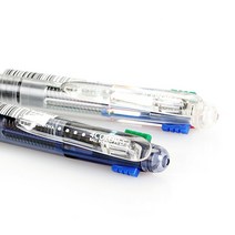 펜코리아(디오피스) 문화연필 3색볼펜에스 4색볼펜에스 (색상 랜덤), 12개입, 4S