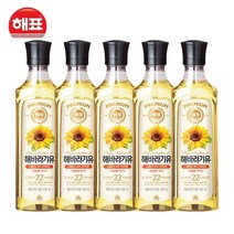 해표 해바라기유 500ml, 5개