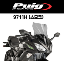 [PUIG 9711] KAWASAKI NINJA 650 (17-19) 레이싱 스크린 9711 퓨익 가와사키 닌자650 윈드스크린, 9711F(다크스모크)