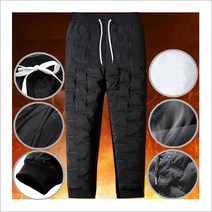엘비 겨울철 방한 보온성좋은 솜 고주파누빔 방수 통기성 밑단밴딩처리 패딩 남여 공용바지