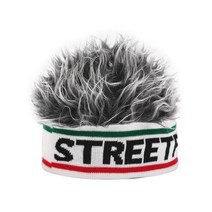 가발 모자 Wang Lei의 헤어 원피스 가을 트렌드 인터넷 유명인 남성 청소년 헤드, M(56-58cm), STREET가발니트(백발)