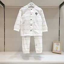 [아가방]논현점*초록이 봄 오픈내의 /넉넉한 핏으로 편안하게 입기좋은 실내복/안심 무형광 면100%/아가방 초특가