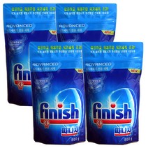 피니시 식기세척기 전용세제 800g 리필, 4개