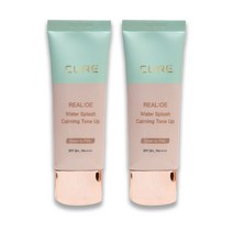 1+1 김정문알로에 알로에 올인원 진정 톤업 베이스 워터 스플래쉬 카밍 톤업 선크림 40g