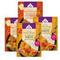 티아시아 커리 분말 마크니커리 마살라커리 스파이시마살라 푸팟퐁 커리 카레 100g 4종 2+2(총4개), (분말)스파이시 마살라 커리 x 2개, (분말)푸팟퐁 커리 x 2개