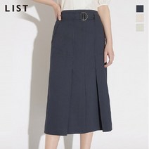 LIST_02 [리스트] 코튼 플리츠 미디 스커트_TWWSKM60040