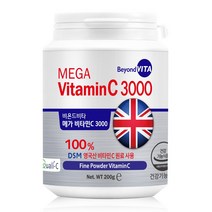비욘드비타 메가 비타민C 3000 파인파우더 200g, 200g x 1통