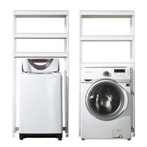 아트박스/스피드랙 스피드랙 건조기 세탁기 선반 3단 1200 x 600 x 2400, 블랙, 9mm 양면코팅