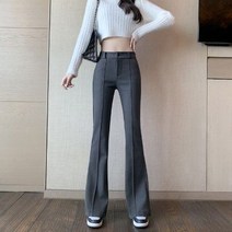 드레이프 맥시 팬츠 모직 세미바지 여성 겨울 가을 와이드 루즈핏 슬림핏 정장바지 드롭 캐쥬얼 긴바지 2890515980