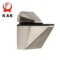 유리난간 강화유리난간 유리난간대 스텐 난간대 고정 KAK 아연 합금 조정 가능한 유리 선반 홀더 클램프 지, 03 K163 Brushed silver