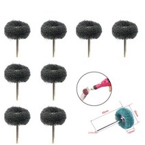 아이스오거 아이스드릴 오거드릴미니 드릴 연마 브러시 2.35mm 생크 나일론 버핑 휠 Dremel 로타리 핸드 툴, 03 black_01 5pcs