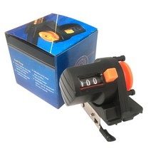 수심체크기 수심측정기 해루질장비 낚시 수심 체크 측정 측정기 릴 겨울 낚시줄 카운터 깊이 게이지 미터 디지털 용품 도구 길이 파인더 0999M 신제품, 1.Black, 1.Black