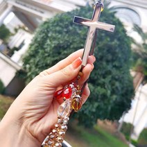 탁상용십자가 탁상용 벽걸이 나무 원목 십자가 자동차 펜던트 크리스탈 예수 교수형 32, 32-11