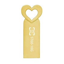 에스티원테크 ST60 USB 메모리 사랑스러운 메탈재질, 16GB, 골드