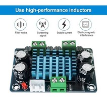 앰프 TPA3116D2 듀얼 채널 스테레오 고전력 디지털 오디오 증폭기 보드 2x120W Amplificador DIY 모듈 XH-M, 01 Blue