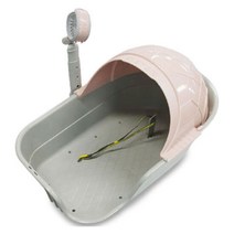 펫파마 강아지 고양이 샤워 룸 지붕 방석 하우스 욕조 목욕 용품, 선택:펫파마 시스템하우스(핑크)