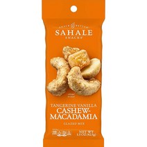 Sahale Snacks 메이플 피칸 글레이즈 믹스 1.5온스 9팩, Tangerine Vanilla Cashew Macad, 1.5 Ounce (Pack of 9)