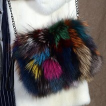 월수금화목토 박민영 최상은 리얼 폭스 퍼 모피 컬러 클러치 숄더 메신저 백