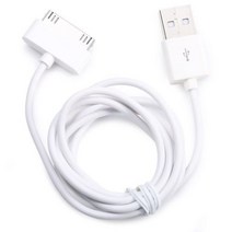Cherie 1M 30 핀 USB 데이터 케이블 충전기 For iPhone 4 4s 3GS 3G iPad 1 2 3 iPod 충전 액세서리, WHITE_1m, 1PCS