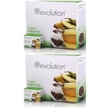 레볼루션 터로피칼 그린티 30티백 2팩 Revolution Tea
