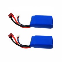 RC카 2셀 딘스잭 리포배터리 7.4v 1500mAh, 2개