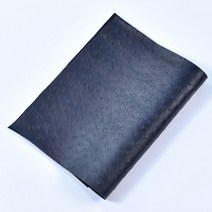 룽고가죽 재단원단 천연소가죽 타조무늬 3색 25x40cm 5장-가죽공예 체험학습재료 방과후재료 소품 악세사리 지갑 필통 제품제작, 블랙