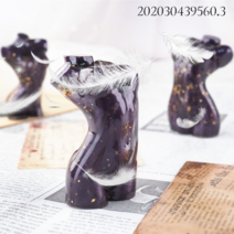 수제자료 차오런팡 DI Y 크리스탈 점착고무 AB 에폭시 레진 입체 모델 신체 실리콘 미러 몰드 2514097308, 1# 모델