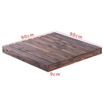 야외 테라스 DIY 조립식 데크 조립식 평상 방부목 옥상 나무평상 데크만들기, 무발 정사각 플랫폼