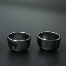 일본 도쿠리/사케잔, 10) 블랙 (폴로38), 술잔1p