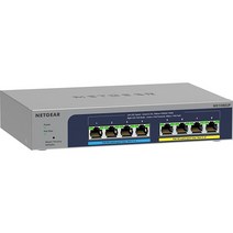 NETGEAR 8포트 Ultra60 PoE 멀티기가비트 이더넷 플러스 스위치 (MS108EUP) - 매니지드 PoE++ 4개 및 230W 데스크탑 또는 벽 마운트 넷기어, 8 Port 8xPoE+ 230W 2.5G
