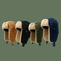 양털 귀달이 겨울 방한 모자 군밤 장수 귀덮개 귀도리 귀달린 헌팅캡 군용 여자 남성 남자