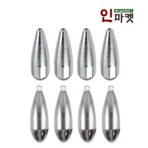 씨타임 초원투봉돌 국산 CNC 다운샷 쇠추 원투낚시 추, 1개