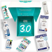 GuruNanda PoshMama 3.0 컴플리트 구강 케어 키트 코코민트 풀링 오일 및 혀 스크레이퍼 버터 온 잇몸 소닉 칫솔 휴대용 워터 플로서 농축 세정제 듀얼 배럴